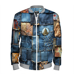 Бомбер мужской Значок архитектора на джинсах, цвет: 3D-меланж