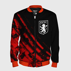Мужской бомбер Aston Villa sport grunge