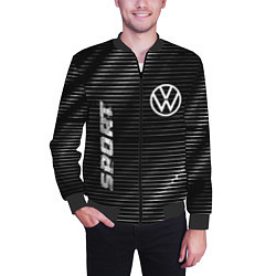 Бомбер мужской Volkswagen sport metal, цвет: 3D-черный — фото 2