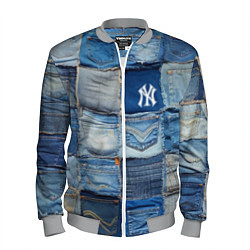 Мужской бомбер Patchwork - New York yankees baseball team