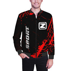 Бомбер мужской Zotye red sport tires, цвет: 3D-черный — фото 2