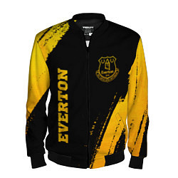 Бомбер мужской Everton - gold gradient вертикально, цвет: 3D-черный