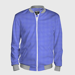 Мужской бомбер Умеренный аспидно-синий клетчатый