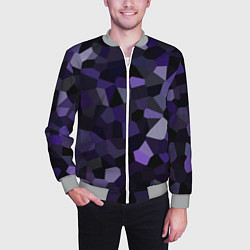 Бомбер мужской Кристаллизация темно-фиолетового, цвет: 3D-меланж — фото 2