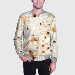 Бомбер мужской Текстура светлого лаваша, цвет: 3D-меланж — фото 2