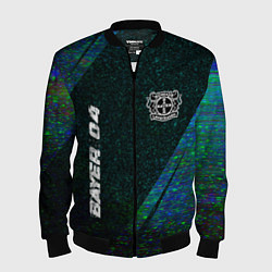 Мужской бомбер Bayer 04 glitch blue