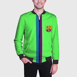 Бомбер мужской Barcelona fc sport line, цвет: 3D-черный — фото 2