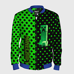 Мужской бомбер Minecraft creeper pattern