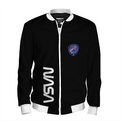 Бомбер мужской Nasa space steel, цвет: 3D-белый