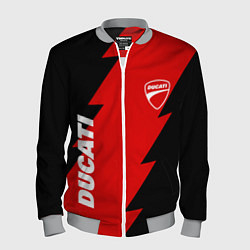 Бомбер мужской Ducati - logo, цвет: 3D-меланж