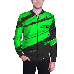 Бомбер мужской Chery sport green, цвет: 3D-черный — фото 2