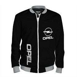 Бомбер мужской Opel white logo, цвет: 3D-меланж