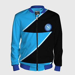 Бомбер мужской Napoli fc geometry blue, цвет: 3D-синий