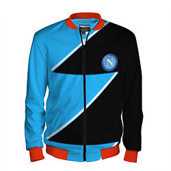 Бомбер мужской Napoli fc geometry blue, цвет: 3D-красный