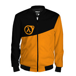 Бомбер мужской Half life orange game, цвет: 3D-черный