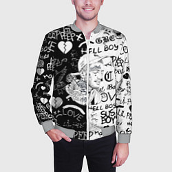 Бомбер мужской Lii Peep pattern rap, цвет: 3D-меланж — фото 2