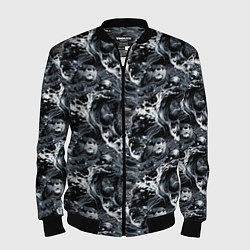 Мужской бомбер Выдры купаются в речке - паттерн