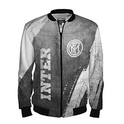 Мужской бомбер Inter - grey gradient вертикально