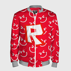 Бомбер мужской Roblox smile pattern, цвет: 3D-меланж