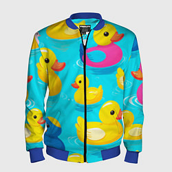 Мужской бомбер Плавающие уточки