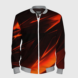 Бомбер мужской Geometry orange stripes, цвет: 3D-меланж