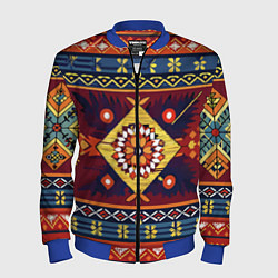 Мужской бомбер Стиль советского ковра узоры и орнамент