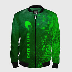 Бомбер мужской Date A Live - green gradient по-вертикали, цвет: 3D-черный