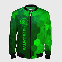 Мужской бомбер Palworld - green gradient по-вертикали