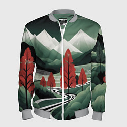 Мужской бомбер Дорога на природу