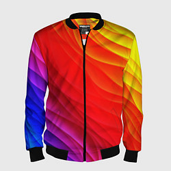 Мужской бомбер Абстрактные волны текстура