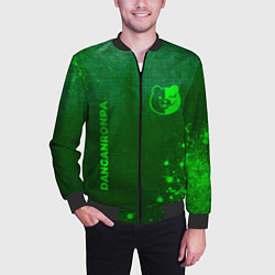 Бомбер мужской Danganronpa - green gradient вертикально, цвет: 3D-черный — фото 2