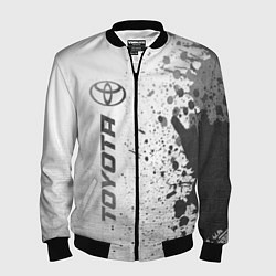 Бомбер мужской Toyota - white gradient по-вертикали, цвет: 3D-черный