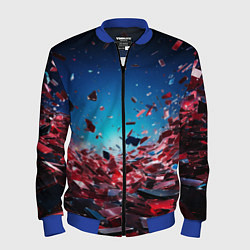 Мужской бомбер Осколки плит в движении