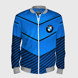 Мужской бомбер BMW geometry blue