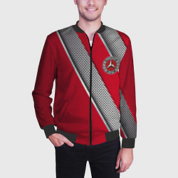 Бомбер мужской Mercedes carbon, цвет: 3D-черный — фото 2