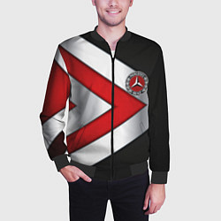 Бомбер мужской Mercedes benz carbon metal, цвет: 3D-черный — фото 2