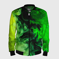 Мужской бомбер Ядовитый зеленый дым