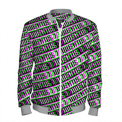 Бомбер мужской Juventus glitch pattern, цвет: 3D-меланж