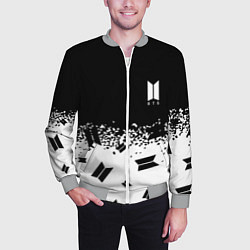Бомбер мужской Marshmello dj pattern краски, цвет: 3D-меланж — фото 2