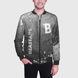 Бомбер мужской Beastars - grey gradient вертикально, цвет: 3D-черный — фото 2