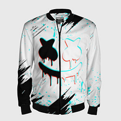 Бомбер мужской Marshmello - музыка, цвет: 3D-черный