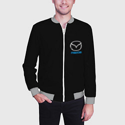 Бомбер мужской Mazda logo auto, цвет: 3D-меланж — фото 2