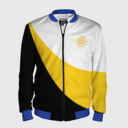 Мужской бомбер Мы русские с нами Бог малый желтый КЦК Николай II