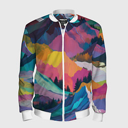 Мужской бомбер Красочные горы