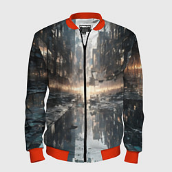 Мужской бомбер Сюрреализм абстракция