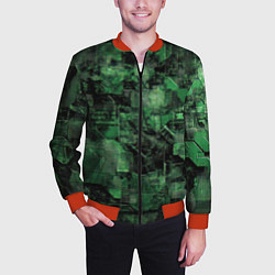 Бомбер мужской Высокотехнологичный камуфляж, цвет: 3D-красный — фото 2