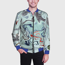 Бомбер мужской Crazy waves, цвет: 3D-синий — фото 2