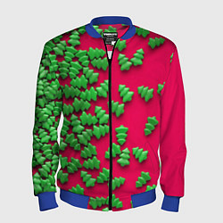 Мужской бомбер Веселые елочки