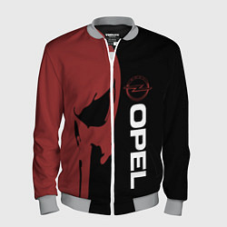 Мужской бомбер Опель и череп