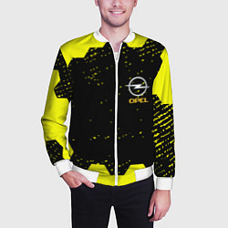 Бомбер мужской Opel auto hexagon steel, цвет: 3D-белый — фото 2